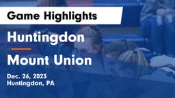 Huntingdon  vs Mount Union Game Highlights - Dec. 26, 2023