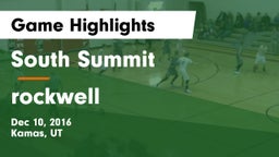 South Summit  vs rockwell Game Highlights - Dec 10, 2016