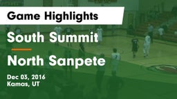 South Summit  vs North Sanpete  Game Highlights - Dec 03, 2016