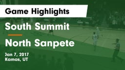 South Summit  vs North Sanpete  Game Highlights - Jan 7, 2017