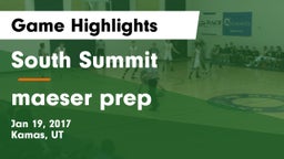 South Summit  vs maeser prep Game Highlights - Jan 19, 2017