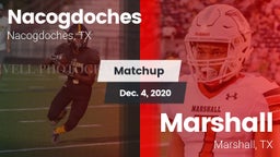 Matchup: Nacogdoches High vs. Marshall  2020