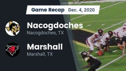 Recap: Nacogdoches  vs. Marshall  2020