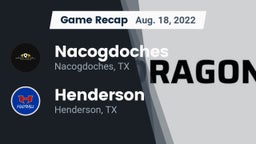 Recap: Nacogdoches  vs. Henderson  2022