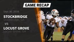 Recap: Stockbridge  vs. Locust Grove  2016