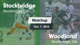 Matchup: Stockbridge vs. Woodland  2016