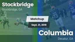 Matchup: Stockbridge vs. Columbia  2018