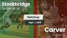 Matchup: Stockbridge vs. Carver  2019