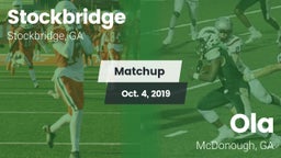 Matchup: Stockbridge vs. Ola  2019