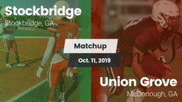 Matchup: Stockbridge vs. Union Grove  2019