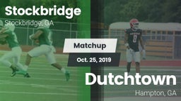 Matchup: Stockbridge vs. Dutchtown  2019