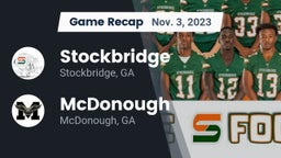 Recap: Stockbridge  vs. McDonough  2023