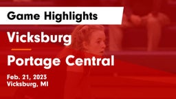 Vicksburg  vs Portage Central  Game Highlights - Feb. 21, 2023