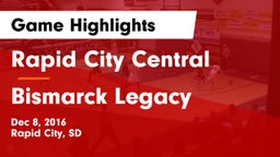 Rapid City Central  vs Bismarck Legacy Game Highlights - Dec 8, 2016