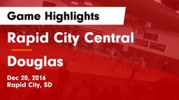 Rapid City Central  vs Douglas  Game Highlights - Dec 20, 2016