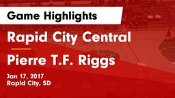 Rapid City Central  vs Pierre T.F. Riggs  Game Highlights - Jan 17, 2017