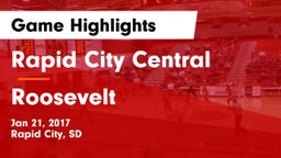 Rapid City Central  vs Roosevelt  Game Highlights - Jan 21, 2017