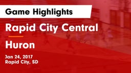 Rapid City Central  vs Huron  Game Highlights - Jan 24, 2017