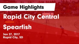 Rapid City Central  vs Spearfish  Game Highlights - Jan 27, 2017