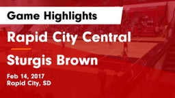 Rapid City Central  vs Sturgis Brown  Game Highlights - Feb 14, 2017