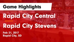 Rapid City Central  vs Rapid City Stevens  Game Highlights - Feb 21, 2017