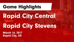 Rapid City Central  vs Rapid City Stevens  Game Highlights - March 16, 2017