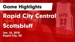 Rapid City Central  vs Scottsbluff  Game Highlights - Jan. 26, 2018