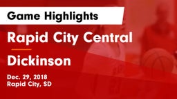 Rapid City Central  vs Dickinson  Game Highlights - Dec. 29, 2018