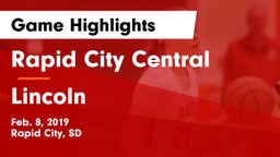 Rapid City Central  vs Lincoln  Game Highlights - Feb. 8, 2019