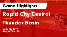 Rapid City Central  vs Thunder Basin  Game Highlights - Dec. 13, 2019
