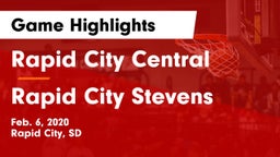 Rapid City Central  vs Rapid City Stevens  Game Highlights - Feb. 6, 2020