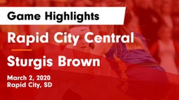 Rapid City Central  vs Sturgis Brown  Game Highlights - March 2, 2020