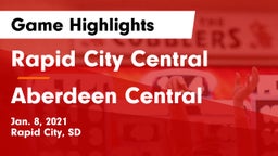 Rapid City Central  vs Aberdeen Central  Game Highlights - Jan. 8, 2021