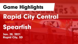 Rapid City Central  vs Spearfish  Game Highlights - Jan. 28, 2021