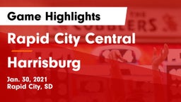 Rapid City Central  vs Harrisburg  Game Highlights - Jan. 30, 2021