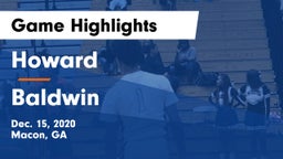 Howard  vs Baldwin  Game Highlights - Dec. 15, 2020