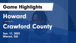 Howard  vs Crawford County  Game Highlights - Jan. 11, 2023