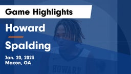 Howard  vs Spalding  Game Highlights - Jan. 20, 2023