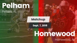 Matchup: Pelham  vs. Homewood  2018