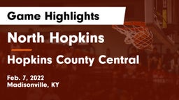 North Hopkins  vs Hopkins County Central  Game Highlights - Feb. 7, 2022