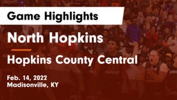 North Hopkins  vs Hopkins County Central  Game Highlights - Feb. 14, 2022