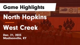 North Hopkins  vs West Creek Game Highlights - Dec. 21, 2023