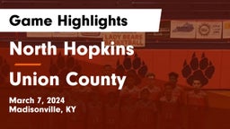 North Hopkins  vs Union County Game Highlights - March 7, 2024