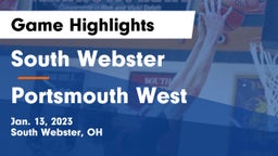 South Webster  vs Portsmouth West  Game Highlights - Jan. 13, 2023