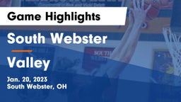 South Webster  vs Valley  Game Highlights - Jan. 20, 2023