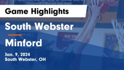 South Webster  vs Minford  Game Highlights - Jan. 9, 2024