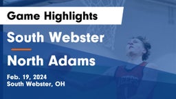 South Webster  vs North Adams  Game Highlights - Feb. 19, 2024