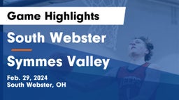 South Webster  vs Symmes Valley Game Highlights - Feb. 29, 2024