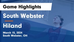 South Webster  vs Hiland  Game Highlights - March 15, 2024