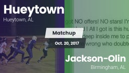 Matchup: Hueytown  vs. Jackson-Olin  2017